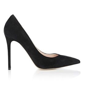 Barney’s New York black suede pump